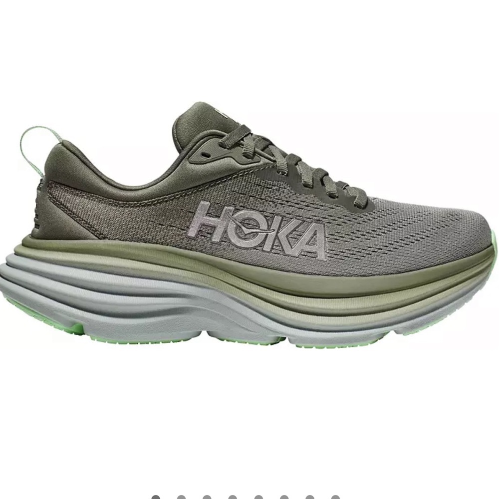 Hoka Bondi 8 (Olive/Grey)